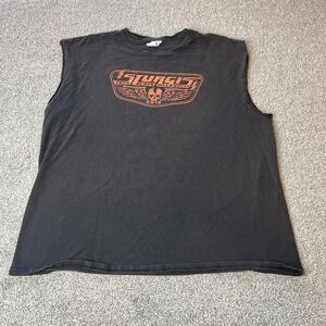 Sturgis Shirt Mens XL Black Sleeveless Delta Skull‎ Biker Black Hills Rally 2019